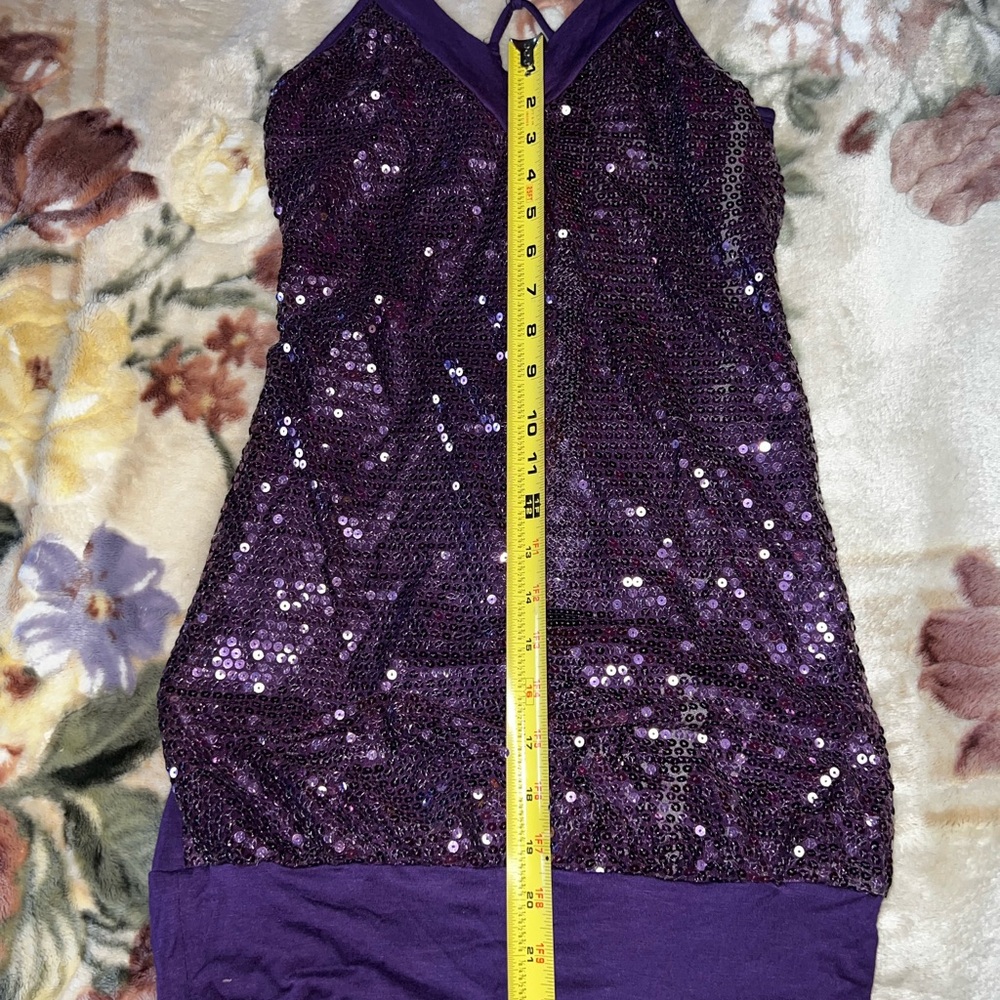 Purple Sequin Dress